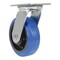 Vestil Elastic Rubber Swivel Caster 6 In. Diameter x 2 In. Width 770 Lb. Capacity Blue/Black CST-BB-6X2ER-S - alternate 2